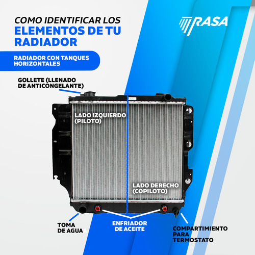 Radiador Mazda 626 93-02/ Mx-6 93-97 L4/v6 2.0/2.5 Rasa Foto 4