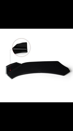 Lip Para Bumper Delantero Negro Curvo Universal Carro Foto 4