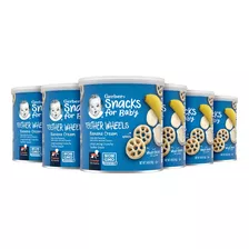 Gerber Graduates Ruedas De Waffle, Banano Con Crema, 1.48&n.