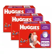 Kit C/3 Fralda Roupinha Huggies Supreme Frete Care Grátis