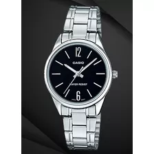 Relógio Casio Feminino Analógico Collection Fundo Preto Ltp-v005d-1budf