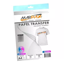 Papel Transfer Jato De Tinta A4 Tecidos Claros 150g/m² 10fls