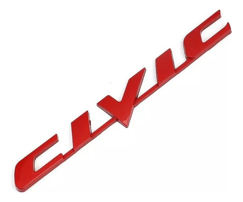 Emblema Letras Civic Honda 17 Cm / 1.8 Cm Foto 5
