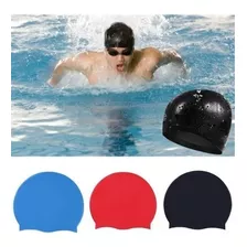 Gorro Natación Silicona Estándar Diseños Colores Con Estuche