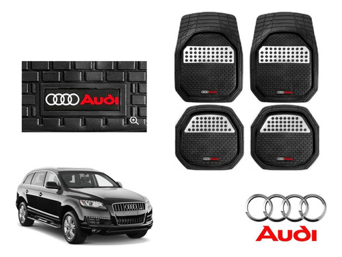 Tapetes 3d Logo Audi + Cubre Volante Q7 2010 A 2014 2015 Foto 2