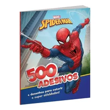 Livro 500 Adesivos E Atividade Homem Aranha Disney Culturama