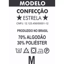 2000 Etiquetas Nylon Personalizada Para Roupas E Composição 