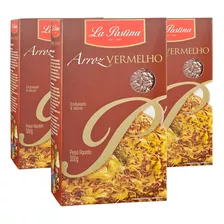 Arroz Italiano La Pastina Vermelho 500g (3 Pacotes)