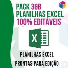 Pack 3gb Planilhas Excel 100% Editáveis