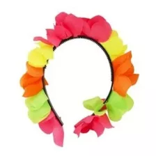 10 Vinchas De Flores Primavera Colores Fluo