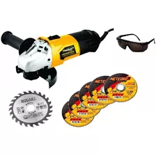 Esmerilhadeira Lixadeira Angular Turbo 710w 110v + Kits