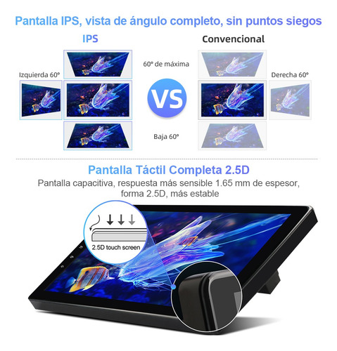 Estreo 2+32g Negro Para Fiat 500 2007-2015 Gps Carplay Wifi Foto 9