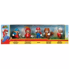 Pack De 5 Figuras De Mario Con Trajes Super Mario Nintendo 