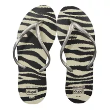 Chinelo Sandália Dupé Feminino Animal Print Tigresa