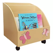 Librero Montessori Con Ruedas 35x35 - Decoración Infantil