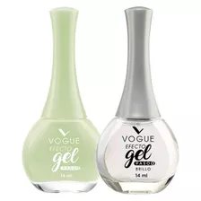 Esmalte De Uñas Vogue Efecto Gel Color Valiente + Brillo