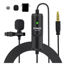 Synco Micrófono Lavalier Para Cámara, Lav S8 Lapel Mic Iphon