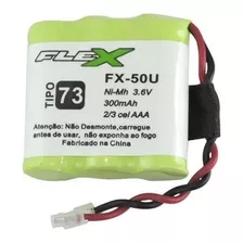 Bateria Para Telefone Sem Fio, Ni-mh 3.6v 300 Mah Flex
