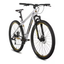 Bicicleta Houston Kamp 29 Tam. 17 3x7v E Freio A Disco Cor Prata/amarelo Tamanho Do Quadro 17