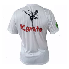 Camisa Camiseta Karate Yoko Geri - Fb2066 - Branca - Fbr