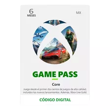 Xbox Game Pass Core 6 Meses Codigo