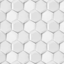 Papel De Parede 3d Hexágono Formas Hexagonal Adesivo Lavável