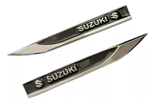 Emblemas Espadines Negros Adheribles Suzuki Sx4 2017 Foto 2