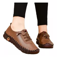 Para Mujer/costura Ortopédicos Cuero Zapatos De