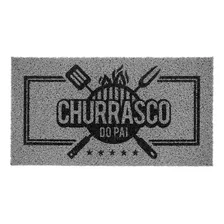 Capacho Churrasco Do Pai De Vinil 40cm X 75cm Kapazi