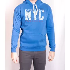 Buzo Aeropostale Canguro Capucha Bordado Ny Hood Hombre Aero