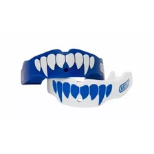 Battle Fang Mouth Guard (paquete De 2), Azul / Blanco, Adult