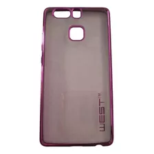 Funda Flexible Transparente Bordes Color Para Huawei P9