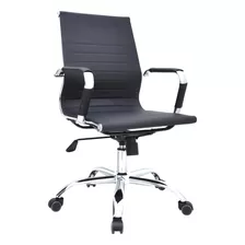 Silla Ergonomica De Oficina Bonno Gerente Boss Negro Eco