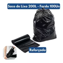 100 Sacos Reforçados 200l Volume Alta Capacidade Especial Nf