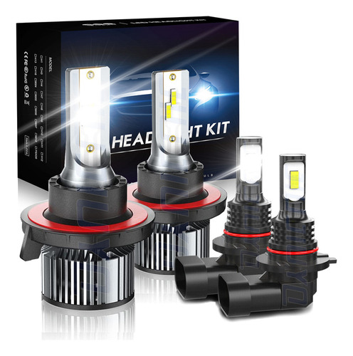 Kit De Faros Led H13 Para Mercury De Haz Alto/bajo, 4 Lados