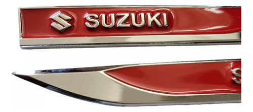 Emblemas Espadines Rojos Adheribles Suzuki Sx4 2017 Foto 8