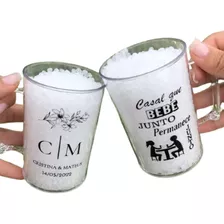 Kit 130 Canecas Chopp Pequena 300ml Acrílica Personalizadas