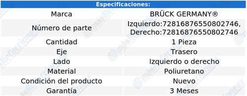 Tope Amortiguador Trasero Vento L4 1.6l De 2014 A 2019 Bruck Foto 2