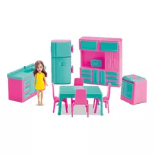 Mini Cozinha Judy Home Boneca Brinquedo Meninas - Samba Toys