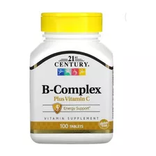 21st Century Súper Complejo Vit B Más Vit C Energía 100comp