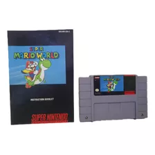 Super Mario World Snes + Manual Completo 100% Originales 