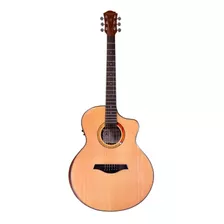 Guitarra Electroacústica Con Cuerdas De Acero Pf40ceq Palmer
