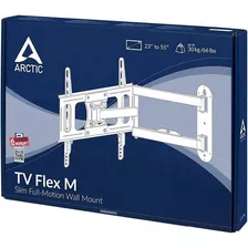 Arctic Tv Flex M - Soporte De Pared 30 Kg Premium Negro