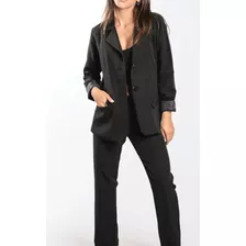 Blazer Sastrero Mujer Forrado S/xl Colores Filomena Leggins