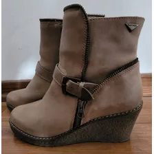 Botas De Cuero Lady Stock Talle 37 