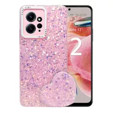 Carcasa Para Xiaomi Redmi Note 12 4g Glitter Con Pop Socket