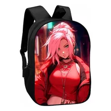 Mochila Naruto Sakura Haruno Infantil Estampa Feminina Linda