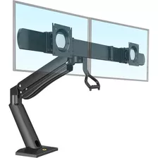 Soporte De Brazo Para Doble Monitor 24 A 32. Myshopuruguay!! Color Negro