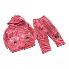 Conjunto Infantil Feminino Inverno Quentinho 3 Pçs Menininha