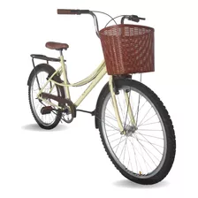 Bicicleta Feminina Ceci Urbana Passeio Retro Aro 26 Bike 